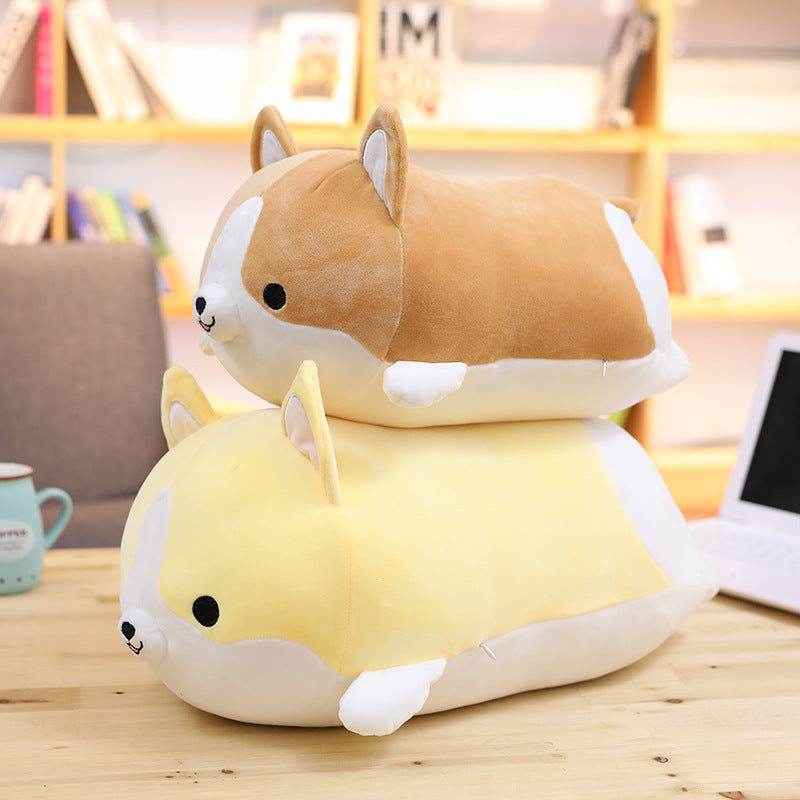 Cute Corgi Plush Toy Dog Plush Stuffed Animals Soft Cartoon Corgi Pillow Lovely Christmas Gift for Kids Kawaii Valentine Present