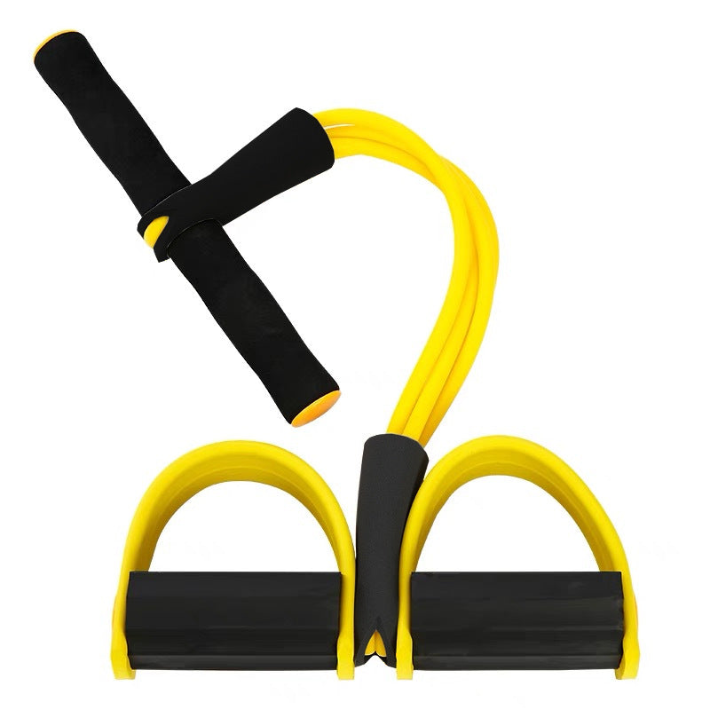 Factory direct sales 4-tube pedal tensioner, sit-ups, abdominal tightening, tension rope, yoga tension belt, fitness aid