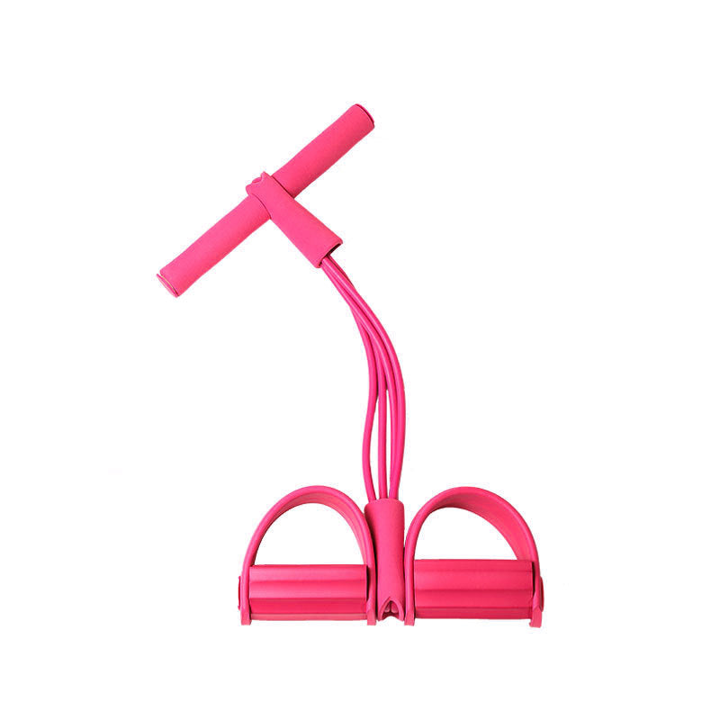 Factory direct sales 4-tube pedal tensioner, sit-ups, abdominal tightening, tension rope, yoga tension belt, fitness aid